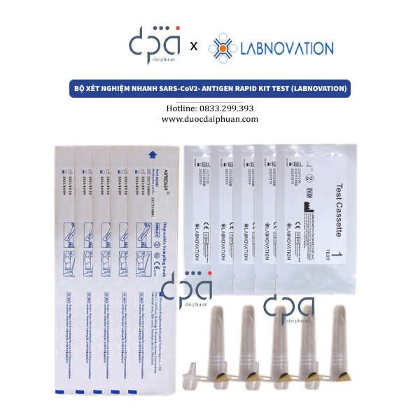 (Combo 5) Bộ Xét Nghiệm Covid-19 SARS-CoV2- Antigen Rapid Test Kit (immunochromatography)