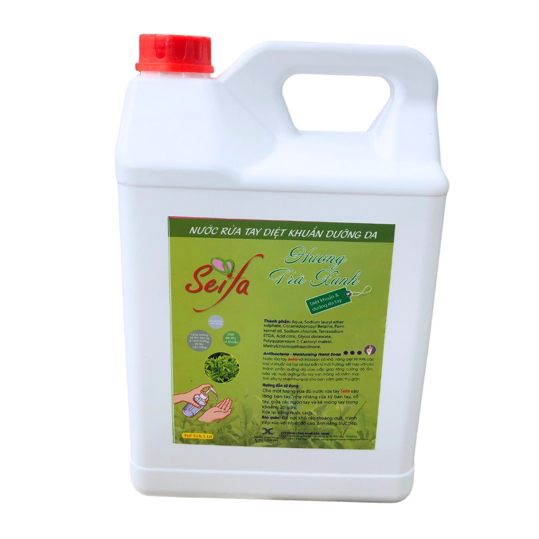 [ Xà phòng ] Nước rửa tay diệt khuẩn Seifa can 5 lít