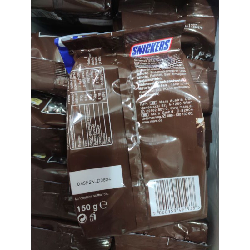 Dutch Snickers Miniatures Chocolate