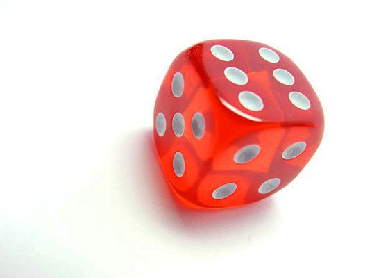 [HCM]COMBO 5 XÍ NGẦU ĐỎ TRONG SUỐT (TRANSPARENT DICE)