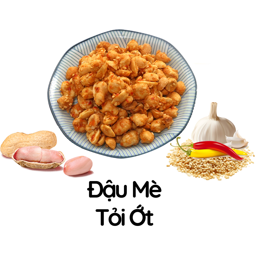 10 gói Đậu phộng Tỏi Ớt Tân Tân (42g/gói)