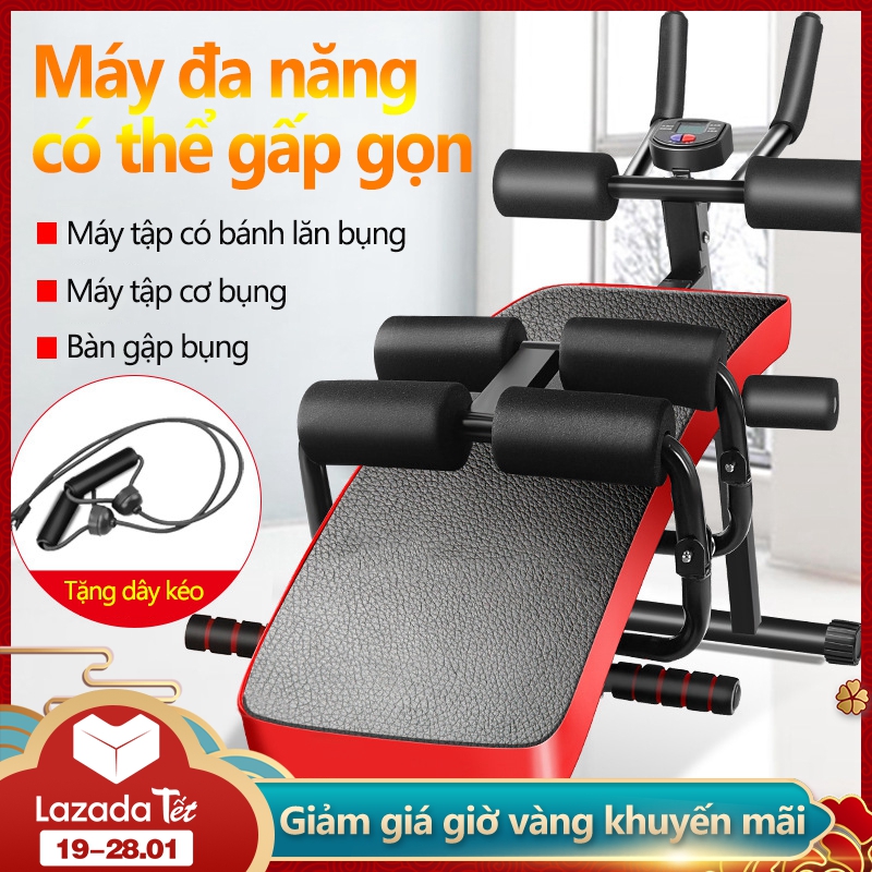 >> SO SÁNH GIÁ MÁY TẬP GYM BỤNG | Shopee Lazada Sendo Tiki 28 Ghế gập bụng tập gym đa năng hiệu Baichuang, dụng cụ tập chống đẩy, lên bụng, có kèm dây kéo lực co dãn, máy tập thể thao tại nhà đa năng có thể gấp gọn camry
