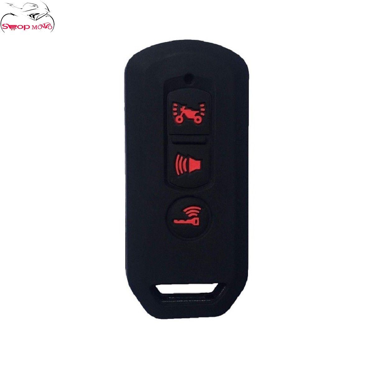 Bọc (Bao) Silicon Cho Chìa Smartkey SH 2016-2019 sh modePCX (Màu Đen)