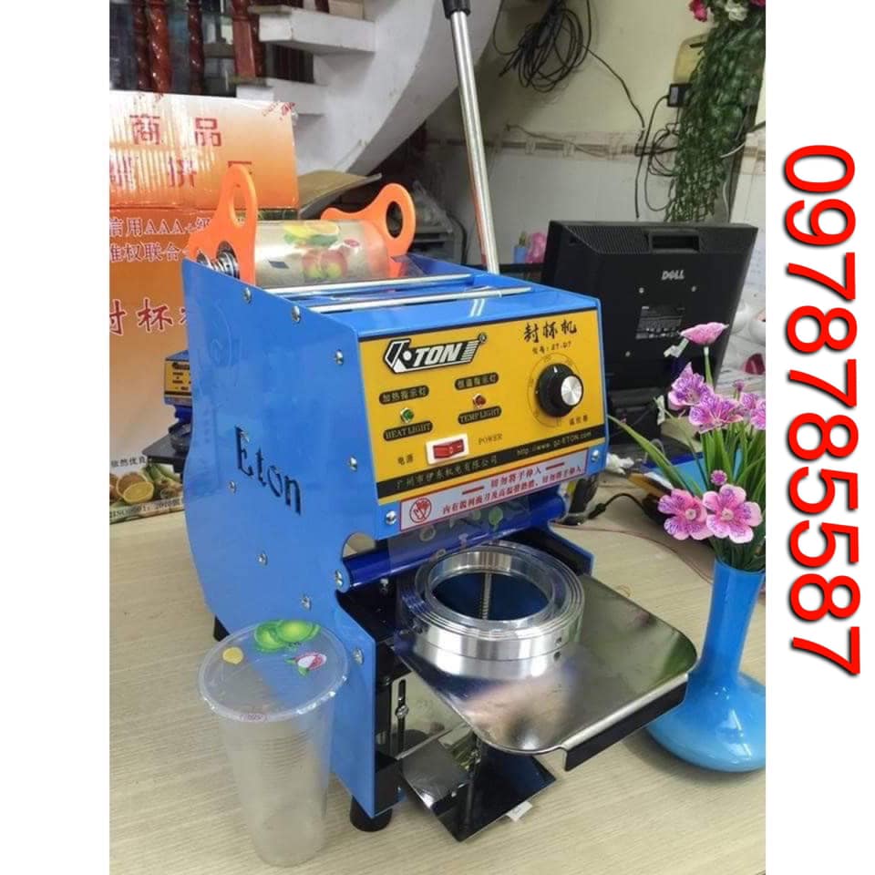 Tặng keo 1500 ly + Máy dán miệng ly 500ml-700ml ETON-D1-D7