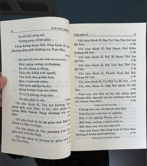 Sách - Từ Bi Thủy Sám Pháp ( Bản to đẹp )