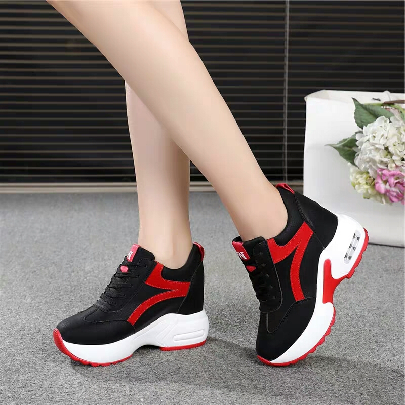 Giày bata sneaker nâng đế nữ 9p siêu nhẹ PS368 - Giày nữ thời trang xu hướng 2022