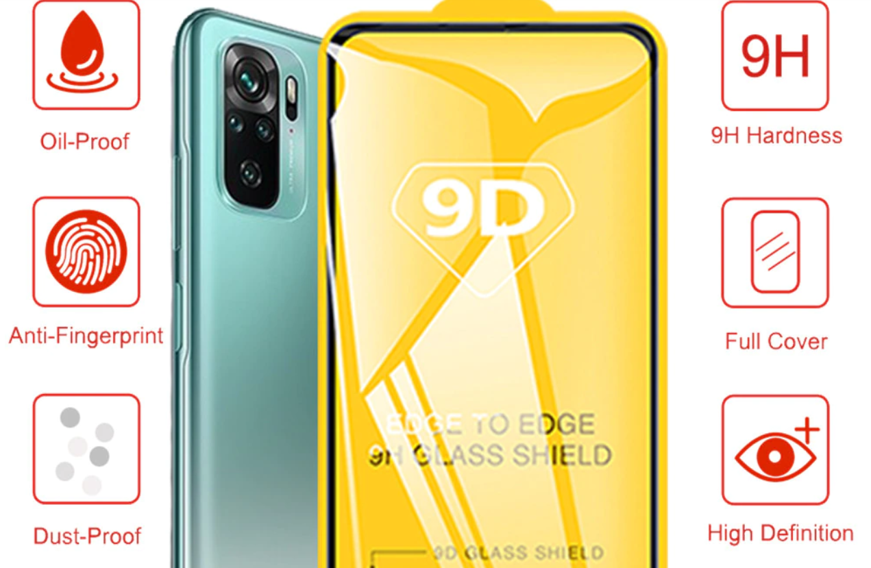 Kính cường lực Xiaomi Redmi Note 10(6.43) , Redmi note 10S(6.43), Redmi note 10 Pro( 6.67) full keo full màn siêu cứng