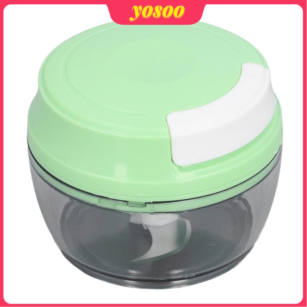 Mini Manual Food Chopper Multifunction Hand Held Food Processor for Vegetables Garlic 150ML