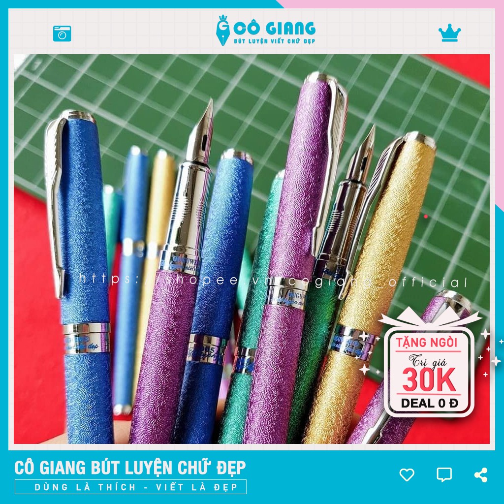 Bút Máy CG05 Bút Luyện Chữ Đẹp Ngòi Lá tre Viết Nét Thanh Đậm.