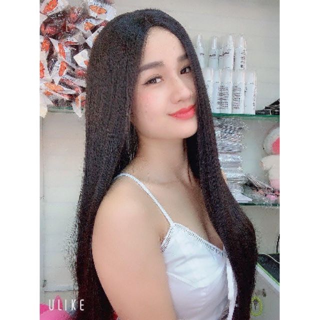 Tóc giả nữ đẹp 🥰FREESHIP🥰 Giảm 7k khi nhập [TOCGIA7K]-Tóc giả nguyên đầu hai mái thẳng