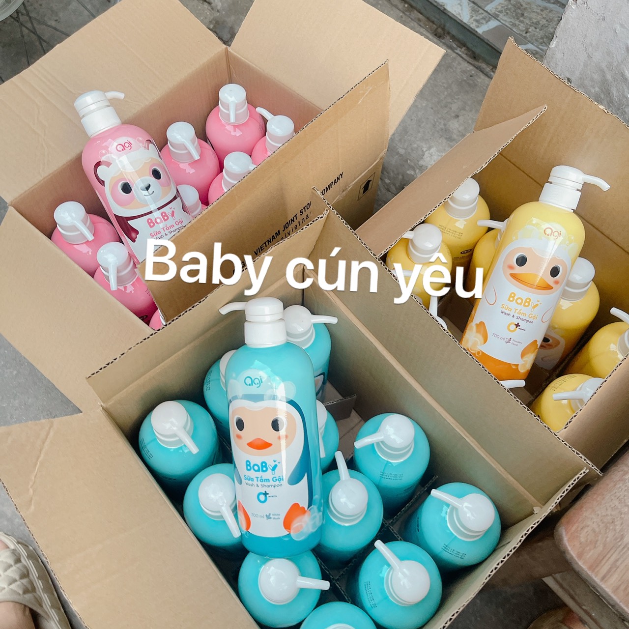 [CHÍNH HÃNG]SỮA TẮM GỘI AGI CHO BÉ /500ML