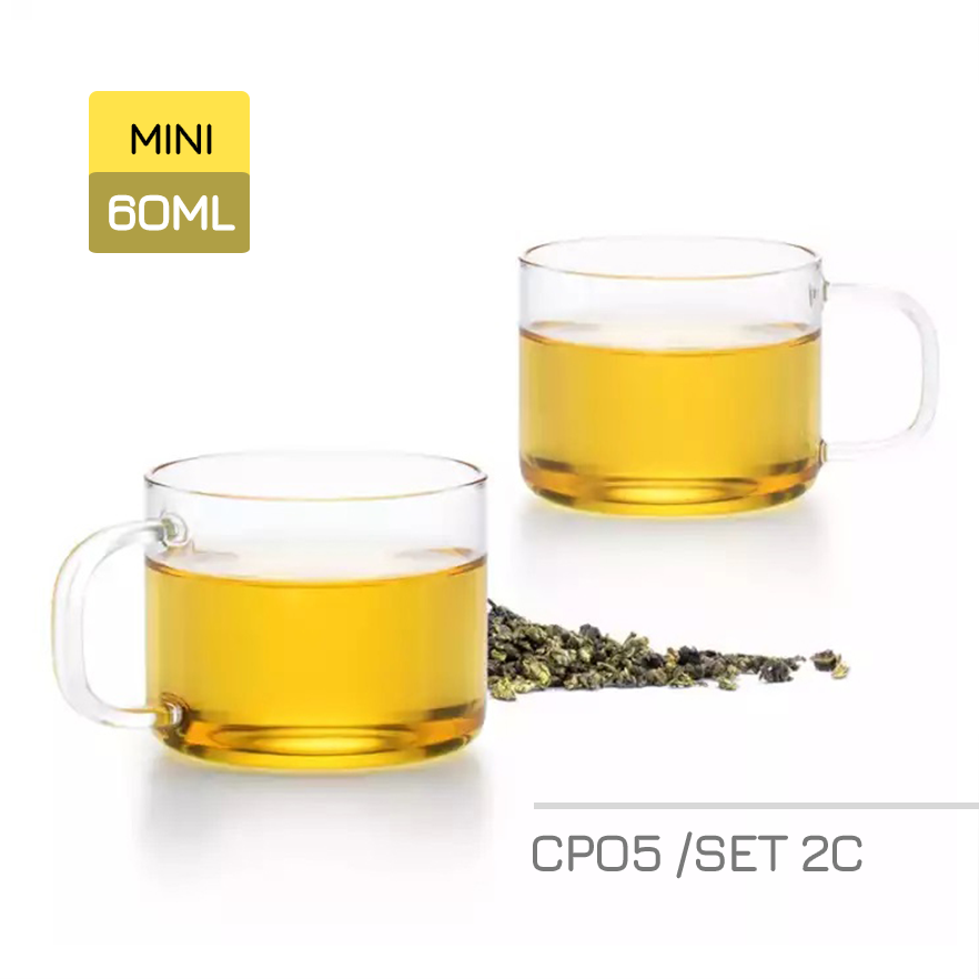 Bộ tách trà thủy tinh Samadoyo mini CP05/2 60mL