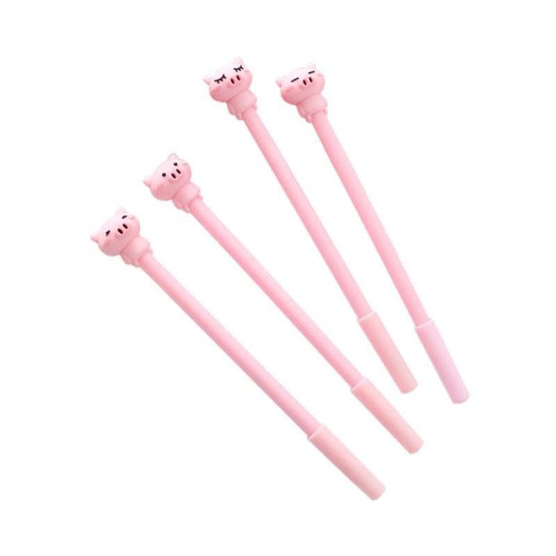 Bút Gel Mực Đen Chú Lợn Dễ Thương