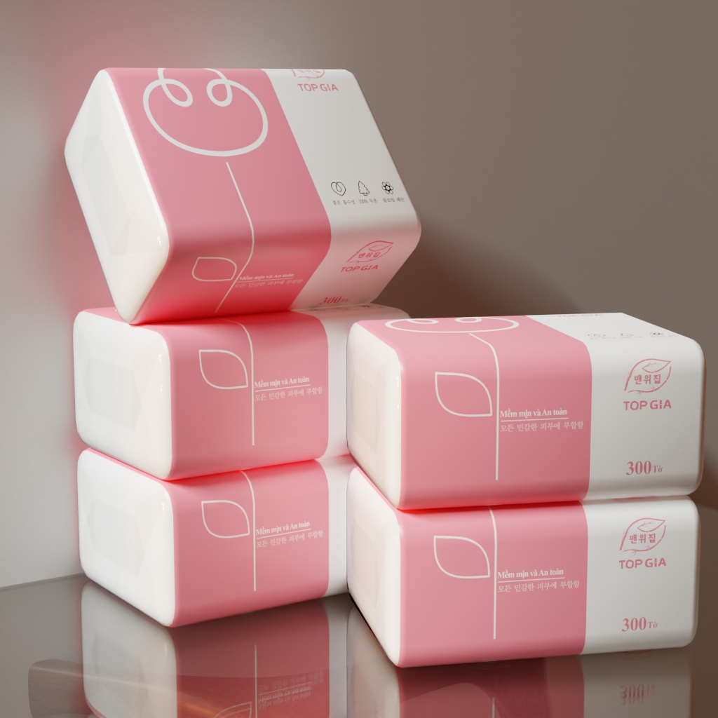 Thùng 30 gói giấy ăn cao cấp TOP GIA