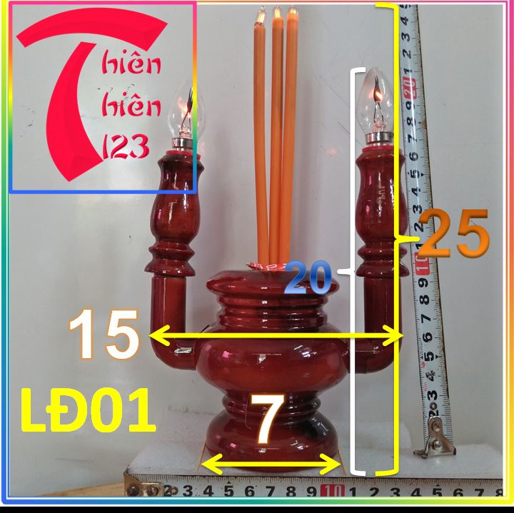 Đèn thờ gỗ điện