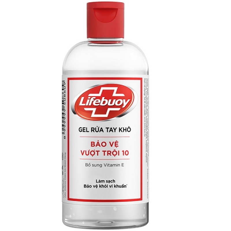 Gel Rửa Tay Khô Lifebuoy Bảo Vệ Vượt Trội 235ml - Nắp Bật cao cấp