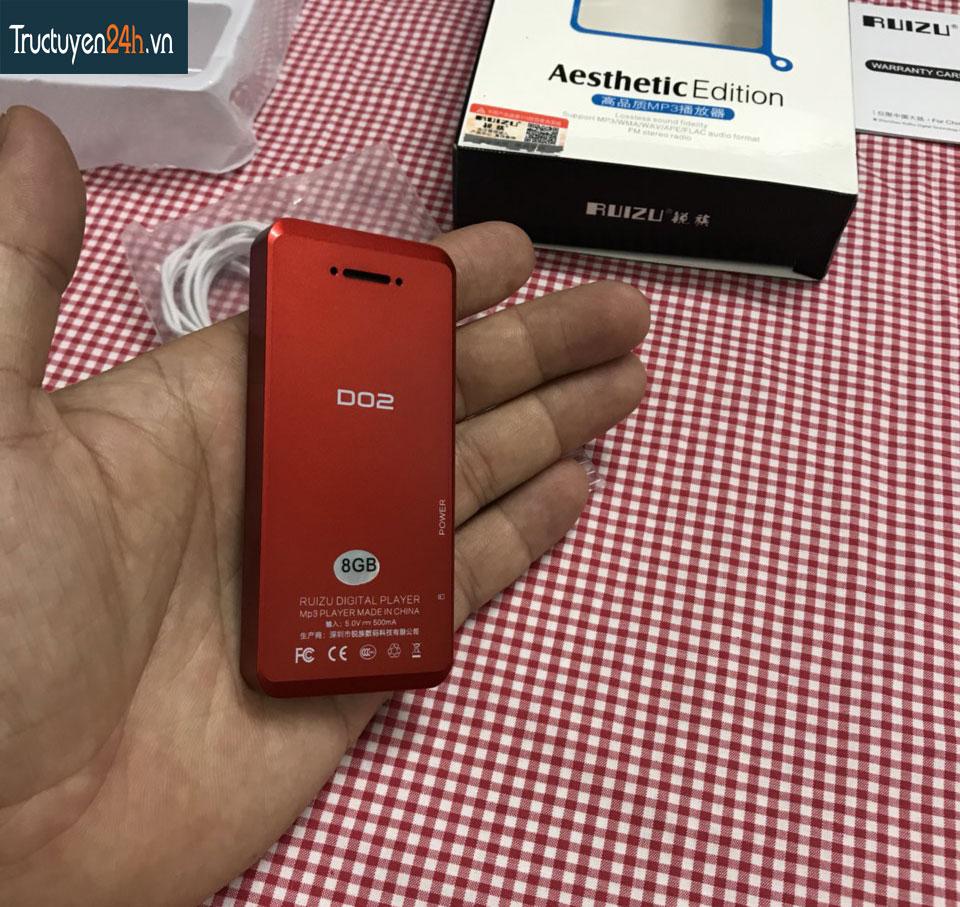 Máy nghe nhạc bluetooth Hifi lossless Ruizu D02 ( 8GB- Bạc).