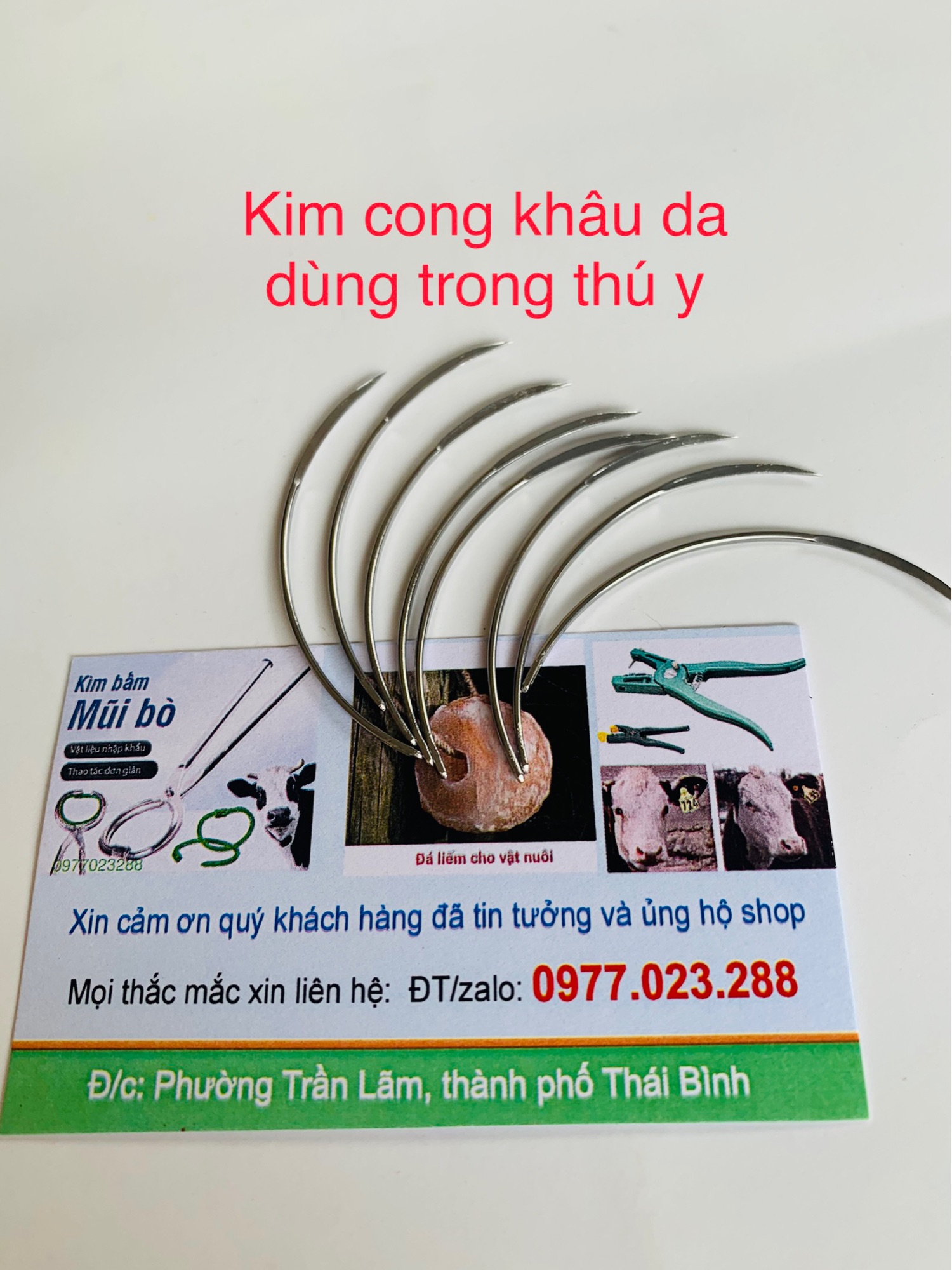 [Nhập RS0822 giảm 30k cho đơn 99k]Kim Cong khâu da Dùng Trong Thú Y