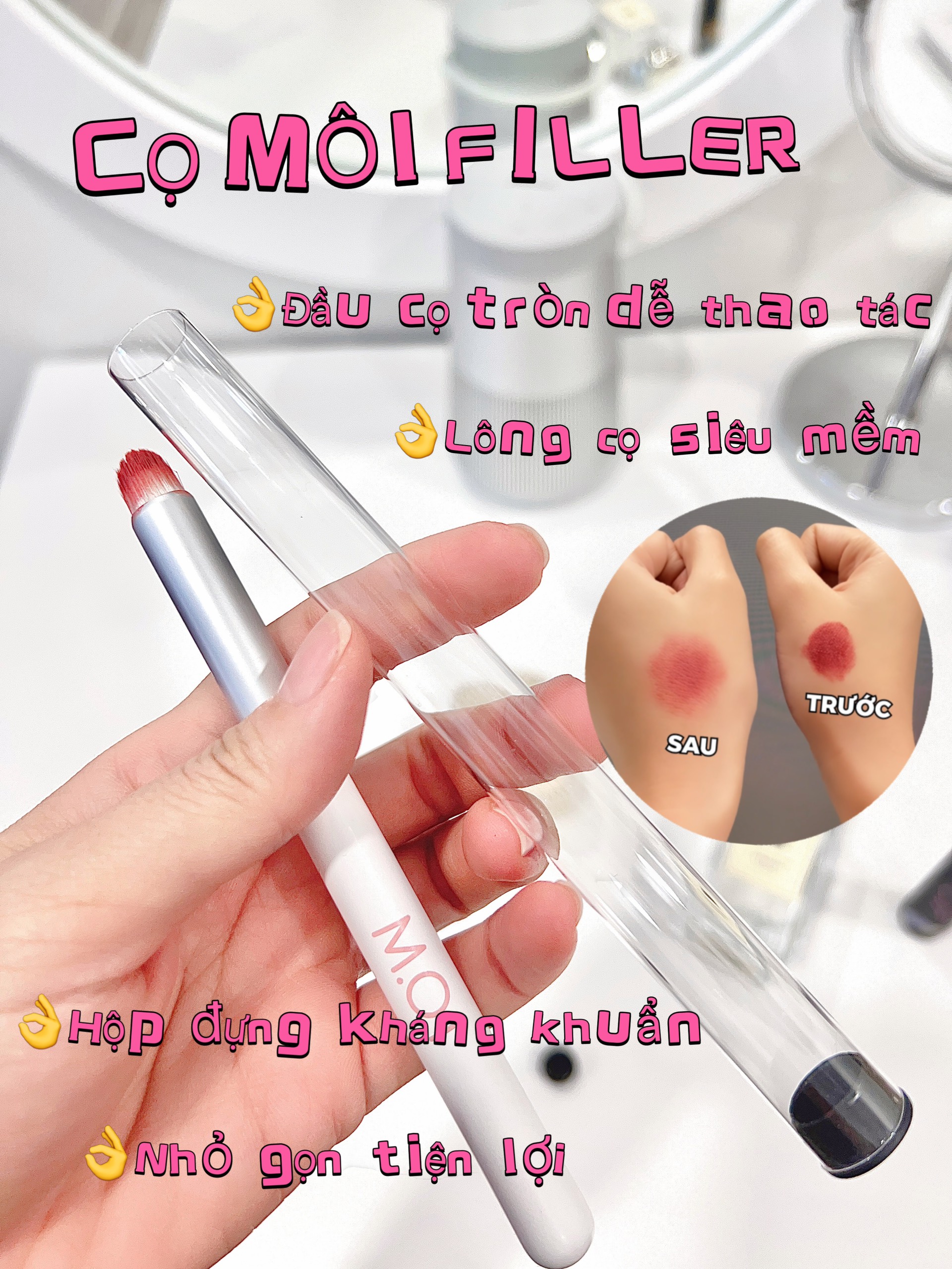 Cọ môi M.O.I Cosmetics nhỏ gọn tiện lợi