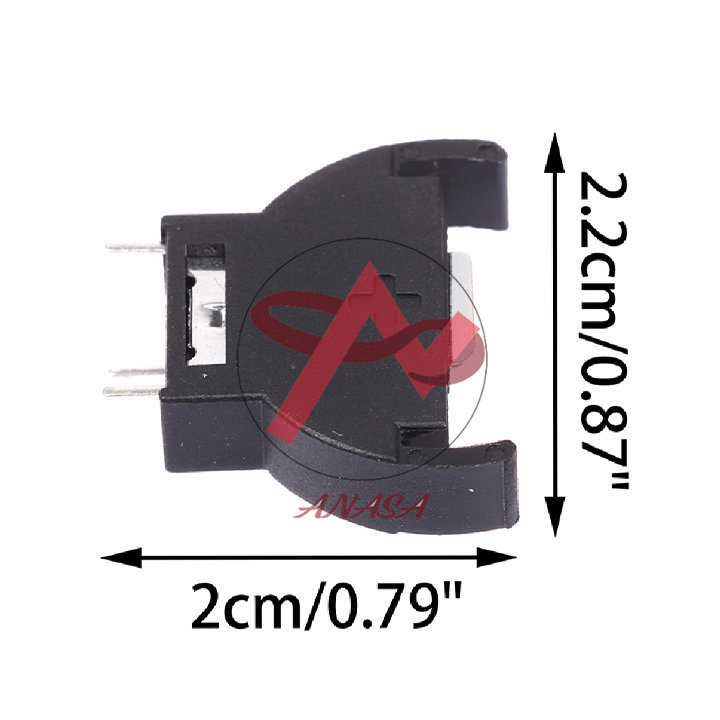 Đế Pin Cúc Áo CR2032 Chân Cắm 90°