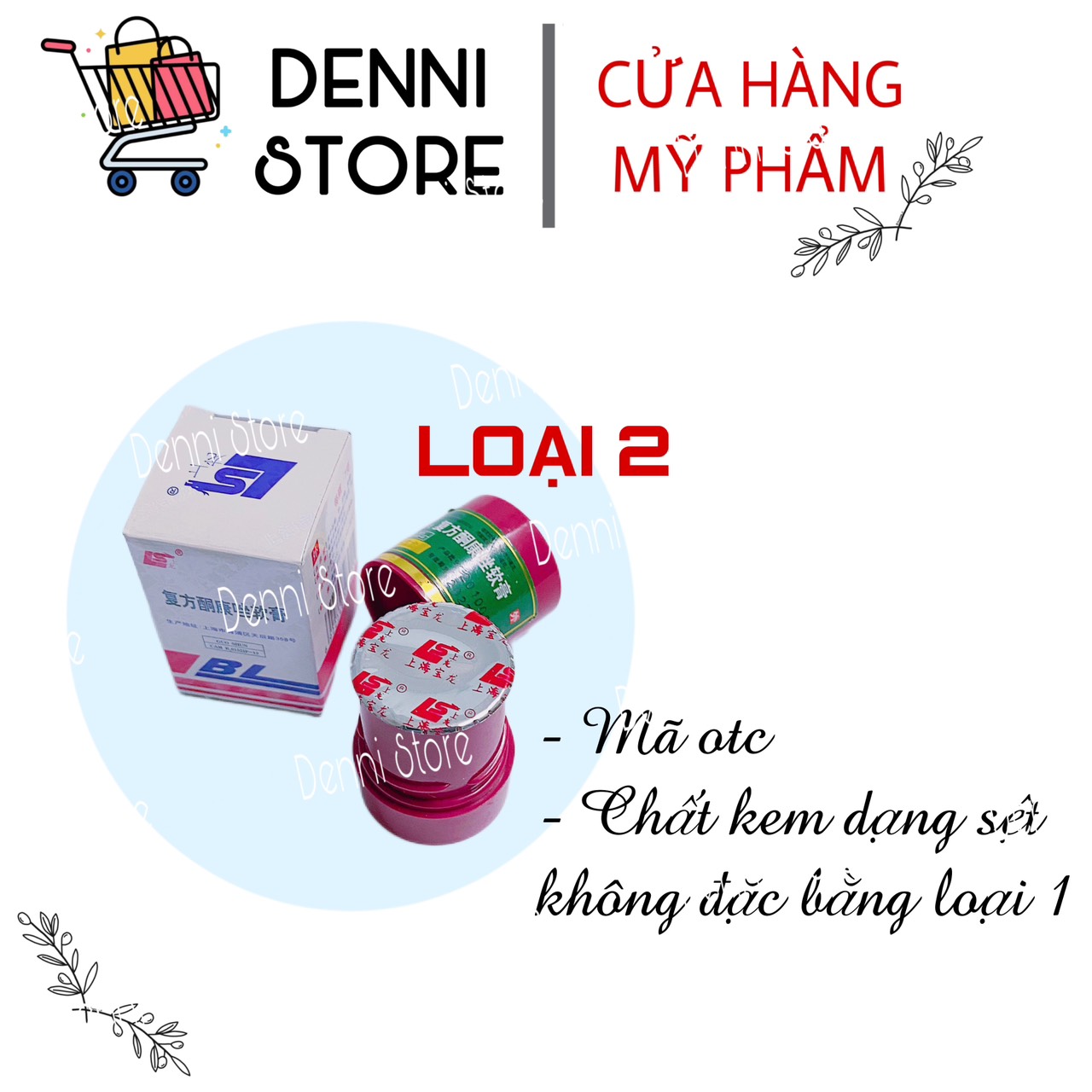 Hộp kem BL và HL loại 1 - mỹ phẩm Denni