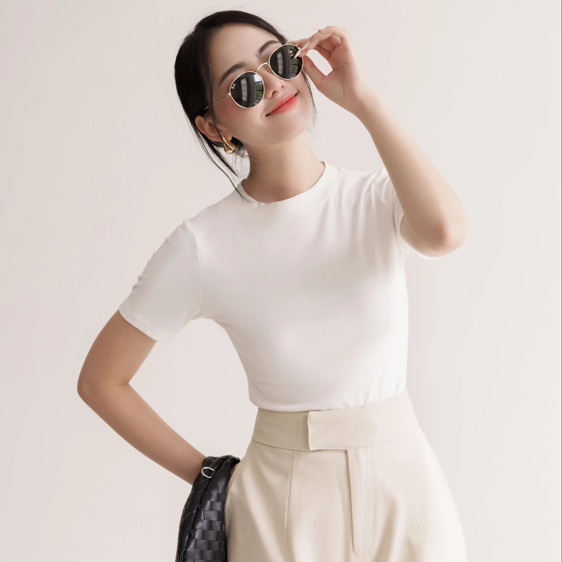 Áo thun form ôm tôn dáng Lady Tee Maxy Workshop