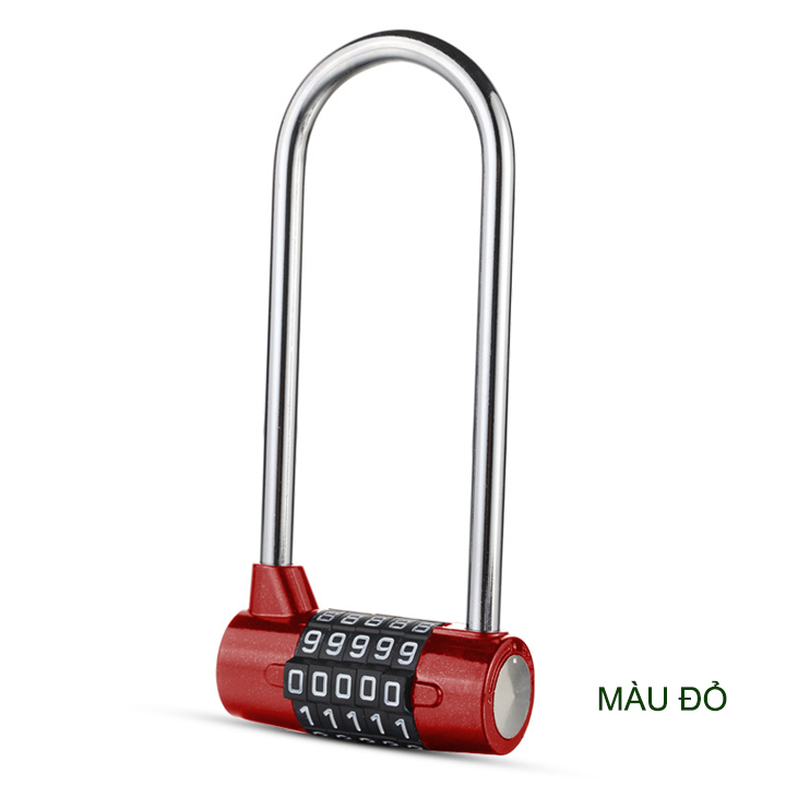 Khóa số chống trộm JL115 loại móc khóa dài, loại 5 số có thể thay đổi được mã số