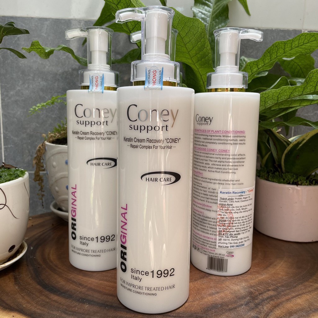 Kem keratin coney recovery cream phục hồi tóc hư tổn ý 780ml