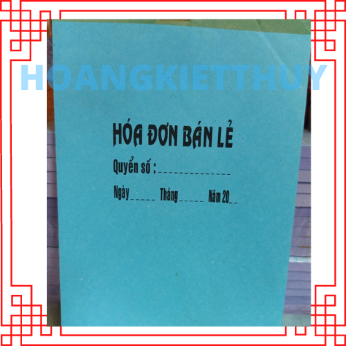 Combo 10 quyển Hóa đơn bán lẻ 1 liên mỏng