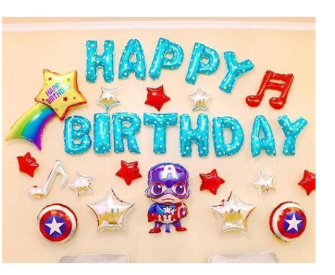 [HCM] Set bóng sinh nhật Captain America