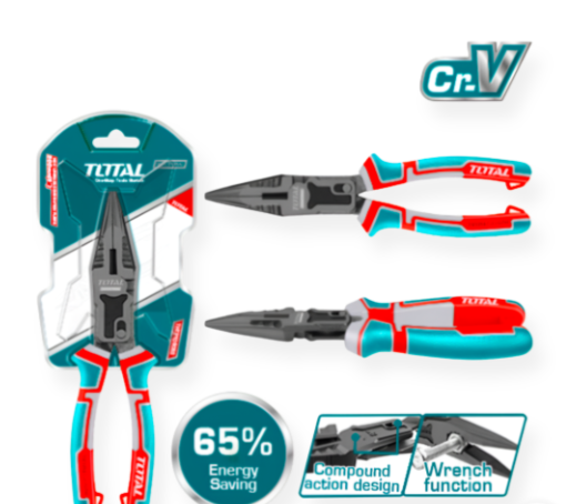 Kềm/kìm cắt mũi nhọn trợ lực 8" total thtc520806