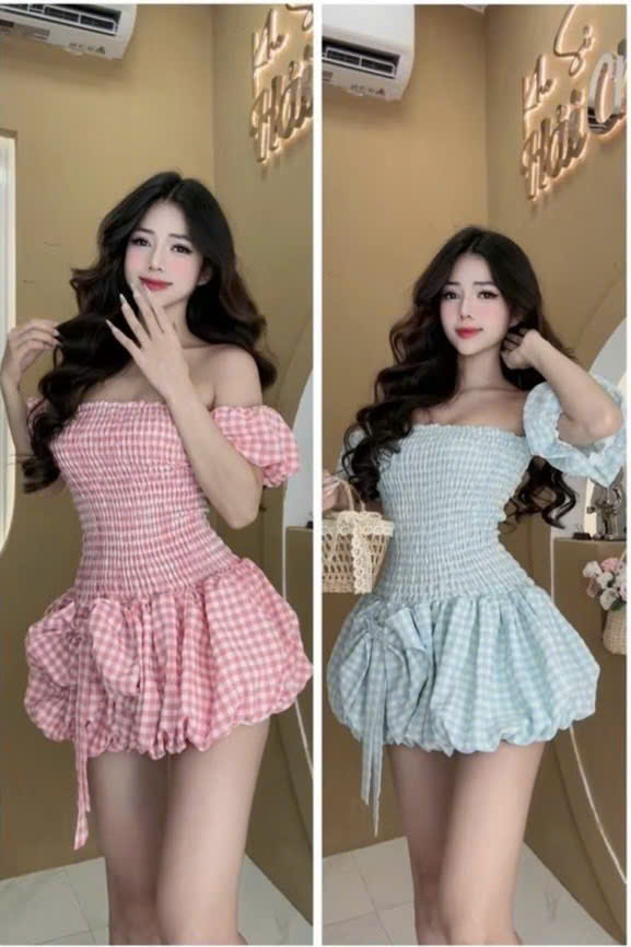 Đầm tk cúp ngực nơ bí(SN171)