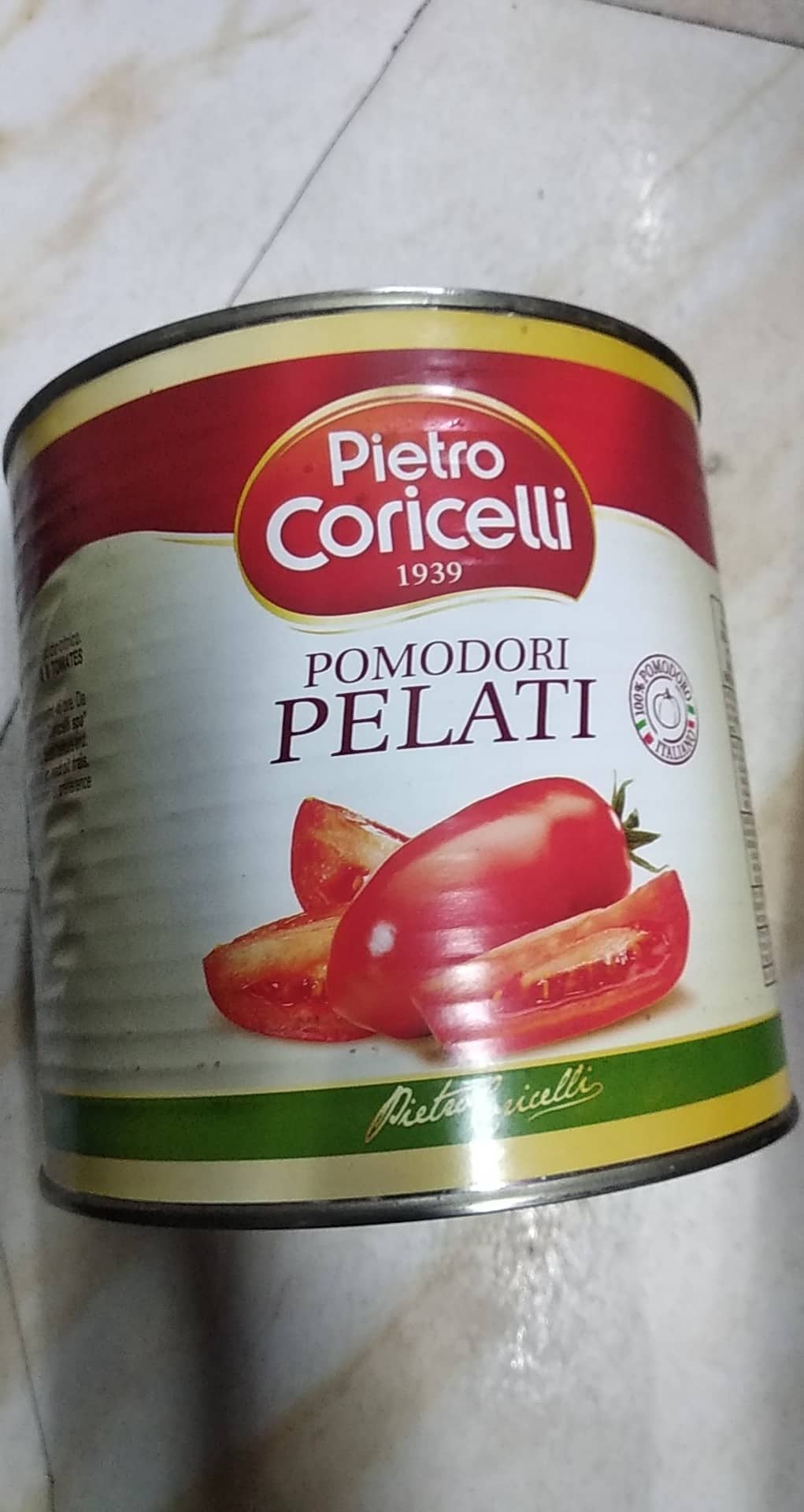 Cà chua lột vỏ cắt miếng sẵn Pietro Coricelli 2,5kg