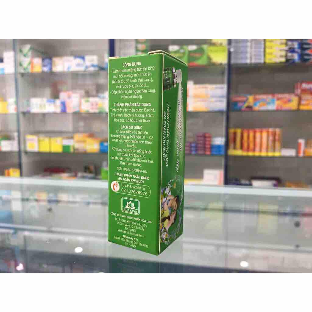 Bộ 2 chai                   Xịt Thơm Miệng Greelux Extra Cool/Fresh Mint Cool Thảo Dược 12ml