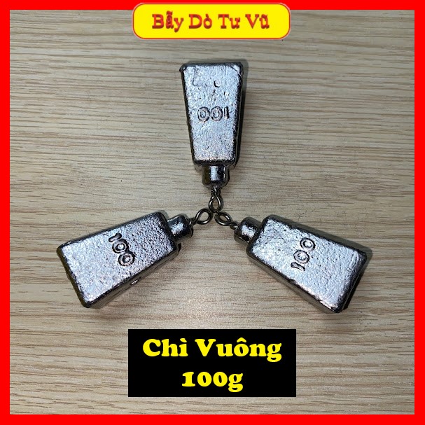 Chì Vuông Bẫy Giò Cu Gáy 100g - 120g
