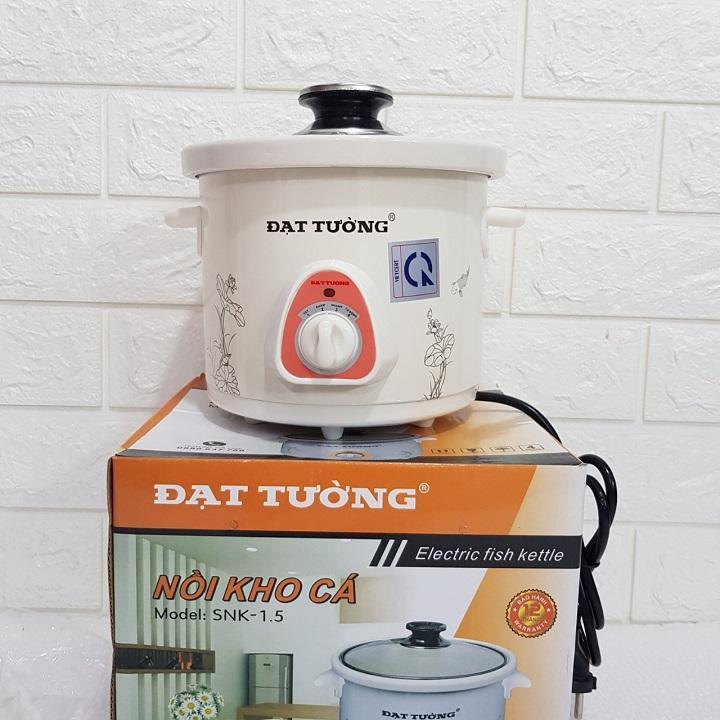 Nồi hầm chậm đạt tường lõi sứ loại 1.5l - chuyên dụng kho cá , hầm , nấu cháo chậm , nồi hầm điện giúp hầm xương , hầm cháo cho bé - hàng việt nam chất lượng , giá cực tốt