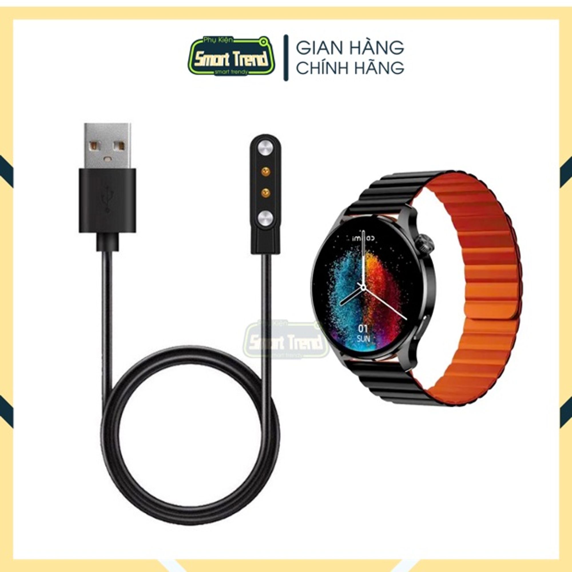 Dây cáp sạc usb đồng hồ thông minh đồng hồ thông minh imilab w13 nam châm thay thế