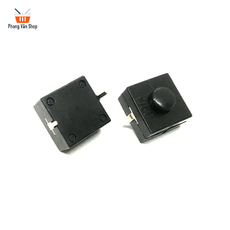 5 công tắc đèn pin - đen - 2 chân - on-off