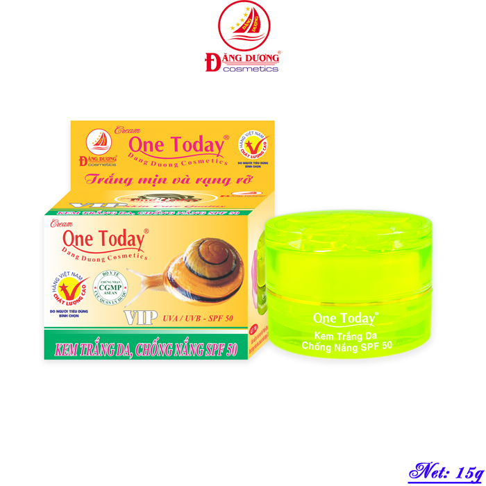Kem Trắng Da - Chống Nắng SPF 50 One Today VIP