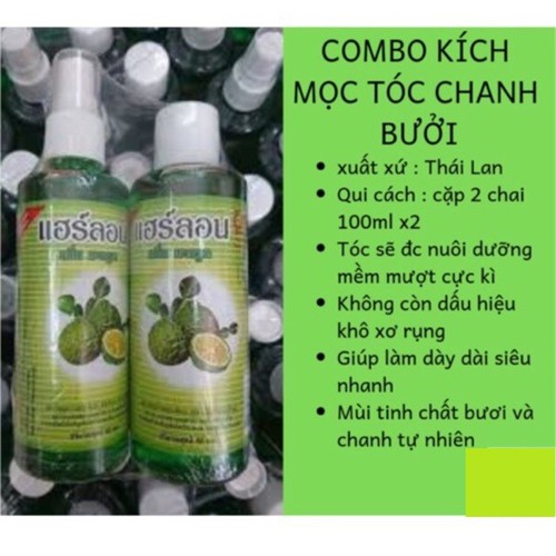 Combo xit buoi giup moc tóc THAI LAN