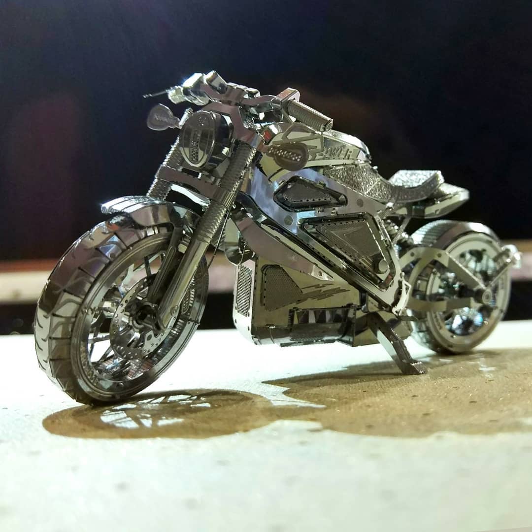 Mô Hình 3D Kim Loại Lắp Ráp Mô Tô Harley-Davidson Project Livewire [Chưa Lắp]