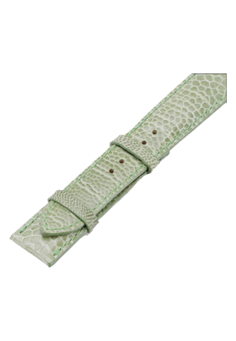 Dây đồng hồ da đà điểu màu xanh lá TH8405