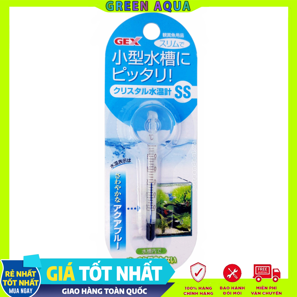 GEX - Crystal Thermometer SS Nhiệt kế cho hồ thủy sinh, hồ cá biển san hô