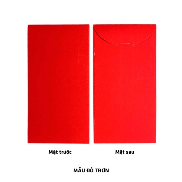 10 BAO LÌ XÌ ĐỎ TRƠN ĐỂ VIẾT THƯ PHÁP (xấp 10 cái)