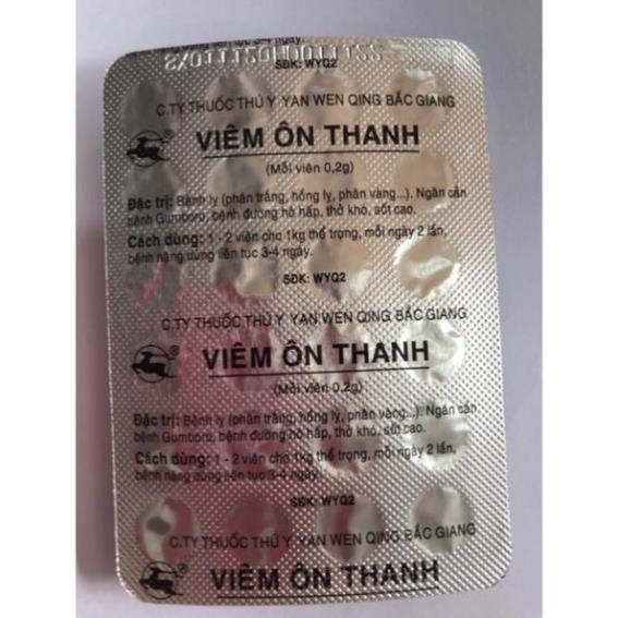 Viêm ôn thanh vỉ 24 viên