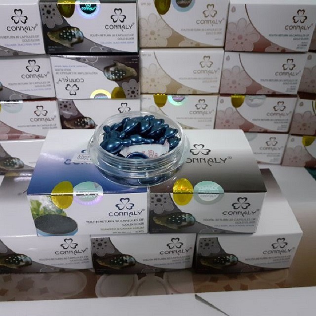 Viên dưỡng da & Mụn Connaly (Tinh chất Tảo Biển & Trứng Cá Muối)