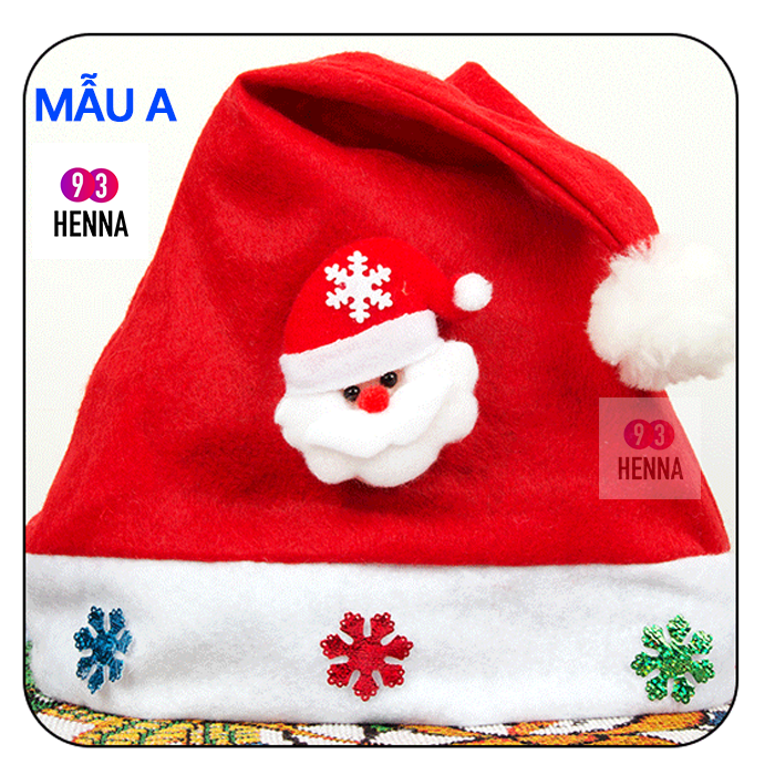 Nón Noel,  Mũ Giáng Sinh Kiểu Dáng Dễ Thương Cho Bé Trai Và Bé Gái