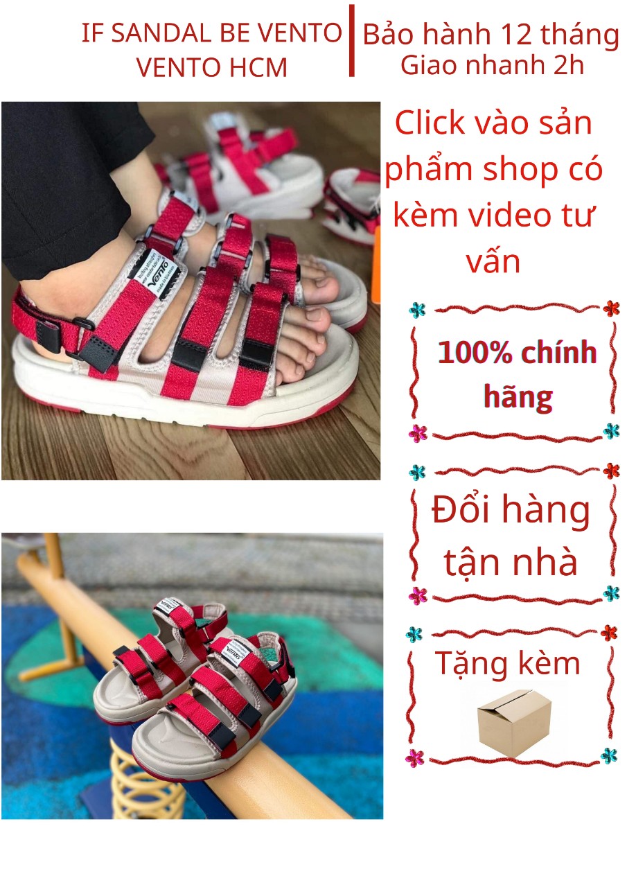 HCMGiày sandal Nữ VENTO đế cao 3cm chống trơn trượt quai sau có thể tháo