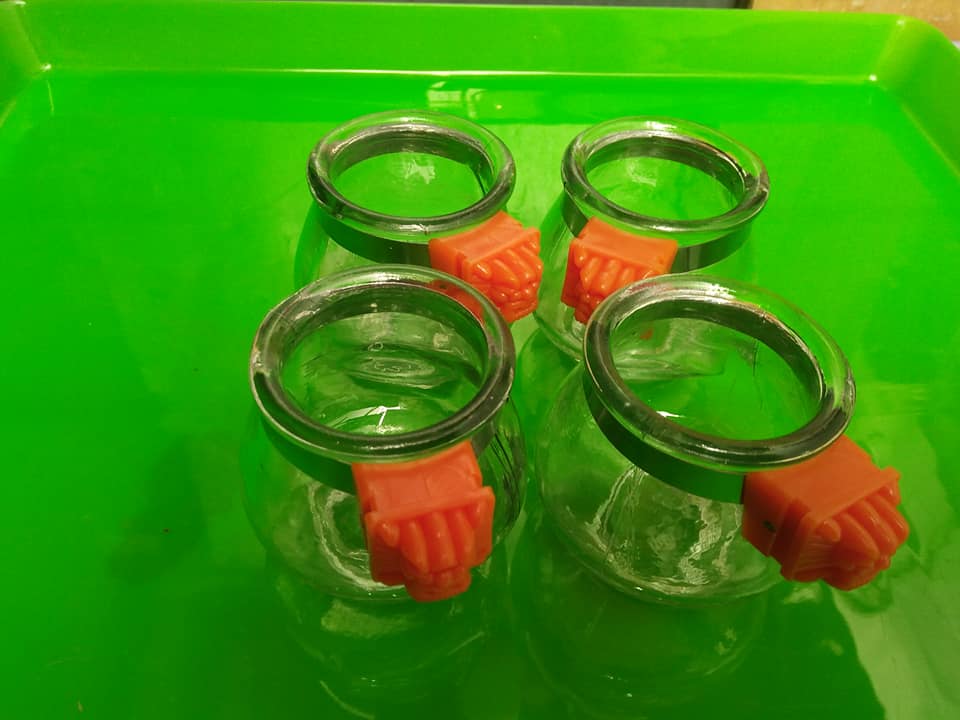 Combo 4 Cóng ăn thủy tinh dành cho tất cả các loại chim