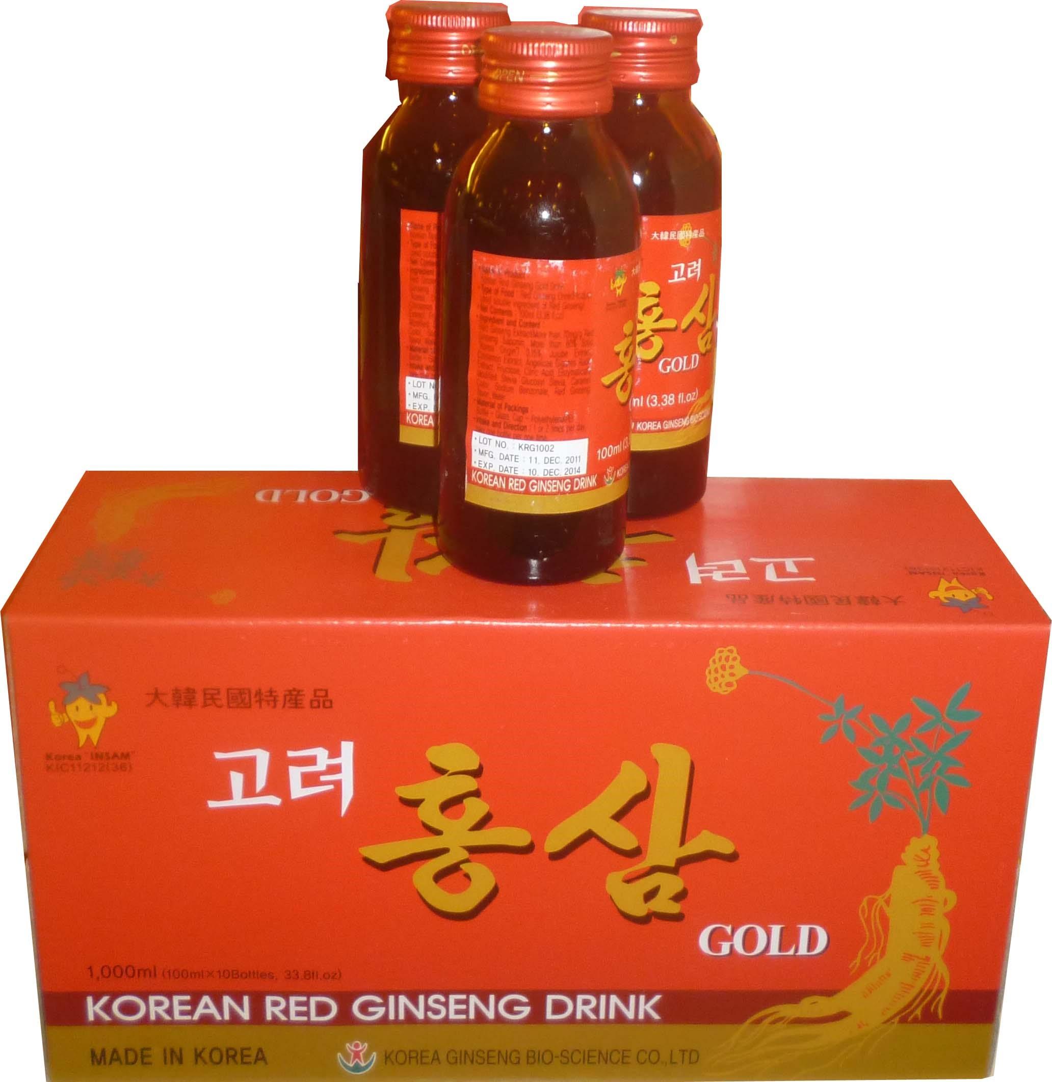 Nước Uống Hồng Sâm Hàn Quốc Bio Apgold 100ml x 10